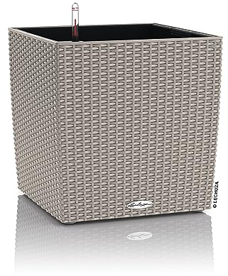 LECHUZA CUBE Cottage 40 sandbraun 15386
