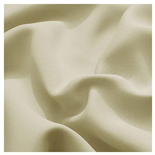 Wetterfest Outdoor Vorhang mit ösen, Wasserabweisende Vorhänge für Außen, Vorhang Blickdicht, Verdunkelungsvorhang, Sonnenschutz Gardinen, für Pergola, Terrassen, Pavillon Light Beige-500×270 cm