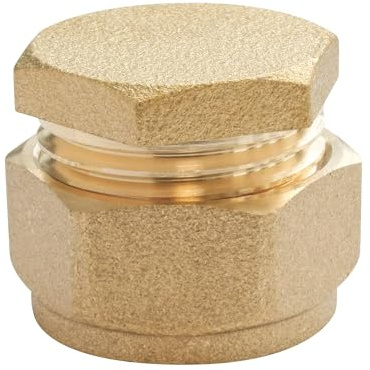 SOMATHERM FOR YOU, Bouchon laiton à compression pour tube cuivre Ø18 - Raccordement plomberie facile, étanchéité par serrage, compatible avec tous les tubes cuivre, montage sans outil