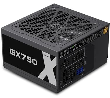 GameMax GX-750 Modular 80 Plus Gold Power Supply With 12cm FDB Fan | Black