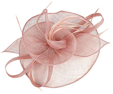 MILAX Fascinator Schwarz Damen Elegant Fascinator Haarreif Für Hochzeit Cocktail Pillbox Schleier Hut Frauen Feder Fascinator Hut 1920s Veil Fascinator Hat for Women