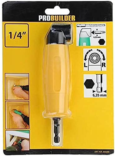 90 Degree Angled Electric Drill Right Angle Driver Reversible Ratchet Screwdriver Adapter