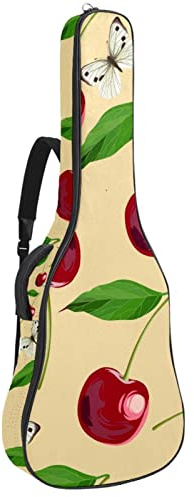 Eslifey Akustikgitarre Tasche Bunte Schmetterling Verstellbarer Schultergurt Gitarre Fall Gig Bag 40 41 42 Zoll, Farbe 4, 42.9x16.9x4.7 in
