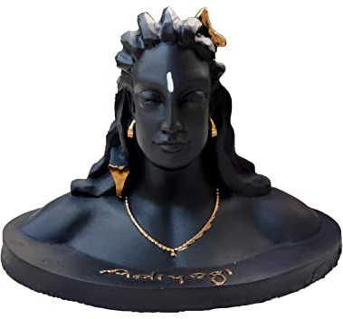 Wonder Care Adiyogi Lord Shiva-Statue, Shiva-Auto-Armaturenbrett, Hindu-Murties, meditierende Shiva-Statuen_Heimdekoration, Mahadev-Statue, Shiva Adiyogi-Idol-Statue für Auto, Größe ca._Adiyogi_6,5