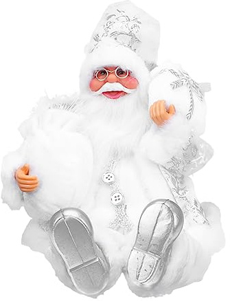 IMIKEYA Father Christmas Ornaments Xmas Resin Craft Statue Decor Xmas Santa Claus Decor