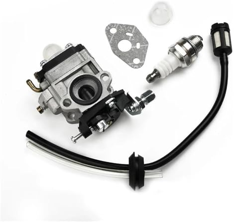 JSRVQKMS Für AL-KO Für Alko Freischneider BC410 BC 4125 4535 Kettensäge Rasenmäher Vergaser Reparatursätze Mit Luftfilterschlauch Dichtung Carb Motoren Teile Benzinmotor