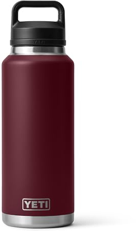 YETI Rambler 40 oz Bottle, Vacuum Insulated, Stainless Steel with Chug Cap, Wild Vine Red