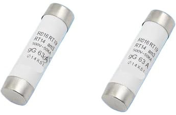 AIRUIXI Keramik-Sicherung 5 Teile/los 14 * 51mm Keramik Sicherung Rohr 500V 6A 10A 16A 20A 25A 32A 40A 50A 63A 14 × 51mm Sicherung RO16 Keramik Sicherung(6A)