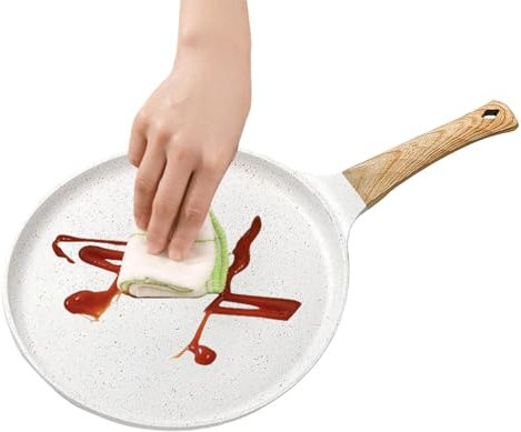 Padella antiaderente, padella per hamburger, padella antiaderente per hamburger | Padella multiuso per frittate con manico ergonomico per induzione, piano cottura e grigliate