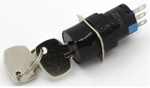 SA16-11Y Pulsante ON - OFF autobloccante da 16 mm Interruttore a chiave Pulsante 5 pz