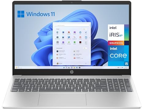 HP 15-fd0163ns- Ordenador portátil de 15.6 Full HD (Intel Core i5-1334U, 16GB RAM, 512GB SSD, Intel Iris Xe Graphics, Windows 11) Silver - Teclado QWERTY Español