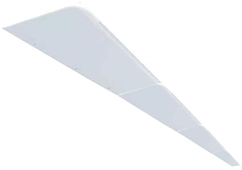 YPIOUREN Außenterrasse der Vordertür, Fenstermarkise, Türüberdachung, Markisen for Türen, Markisenüberdachung, transparente Haustürmarkise, selbstreinigender Fenster-Regenschutz(Flat,380cm/149.6in)