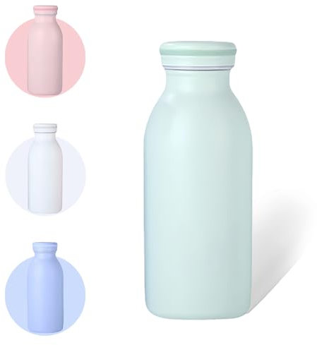 AMFUN Water Bottle Vacuum Insulated Bottle,350mlStainless Steel Sports Water Bottle,BPA Free, Leak Proof for 12hrs Hot & Cold Drinks Water Coffee Milk,Home, Work, Gym & Travel (Mint Green)
