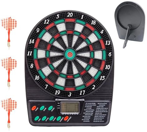 Tabellone segnapunti elettronico | Kit di freccette digitali | bersaglio automatico | Display LCD, freccette elettroniche con punteggio automatico, bersaglio digitale per bar, casa, intrattenimento