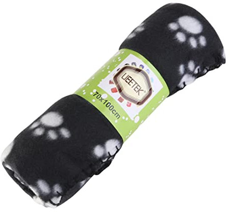 Hohopeti Pet Dog Fleece Throw Blanket Weiche Schwarze Kuscheldecke Für Hunde Und Katzen Maschinenwaschbar Als Unterlage Im Auto Oder Zuhause