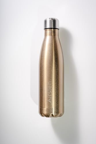 Airsien Borraccia Termica - Vacuum - Borraccia Acciaio Inox Senza Perdite - Bottiglie per Adulti e Bambini, Palestra, Casa, Ufficio, Outdoor, Lavoro, Sport - 500ml (Oro chiaro - 500ml)
