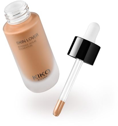 KIKO Milano Skin Lover Intensive Serum Foundation 5WO, Fond De Teint Sérum Hydratant Longue Tenue