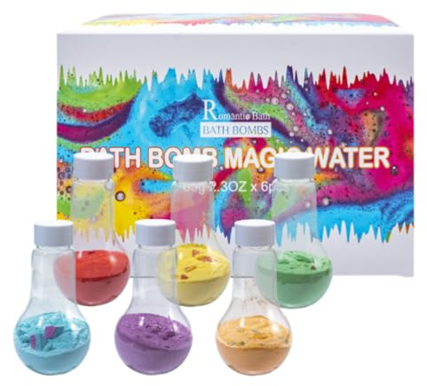Badbom per bambini 6 soorten - Bagno idraulico magico, rivetto tossico Kleurrijke Badschuim Wetenschap Waterfles Voor Huidverzorging per Ontspanning Thanksgiving Kerstmis