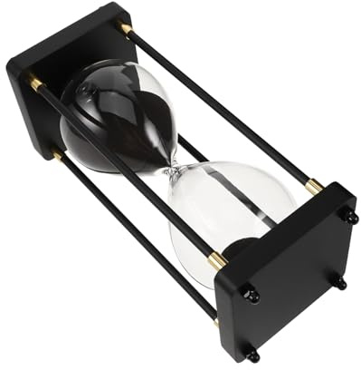 Cabilock Timer in Vetro Da 60 Minuti Orologio Decorativo Vintage Per Gestione Ufficio e Casa Accessorio Elegante Per Interni