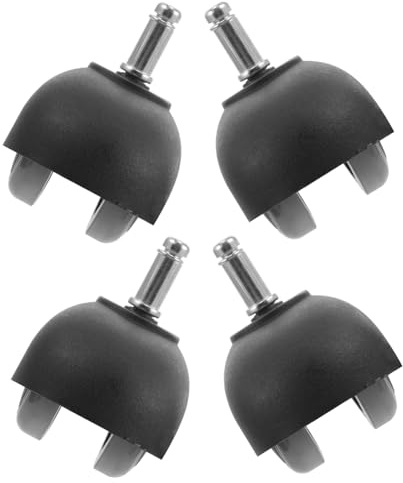 Alipis 4 pièces Roulettes de Remplacement Nylon pour Meubles Lot de Roues Silencieuses et Robustes Adaptées Aux Chaises de Bureau et Fauteuils Faciles à Installer pour Usage