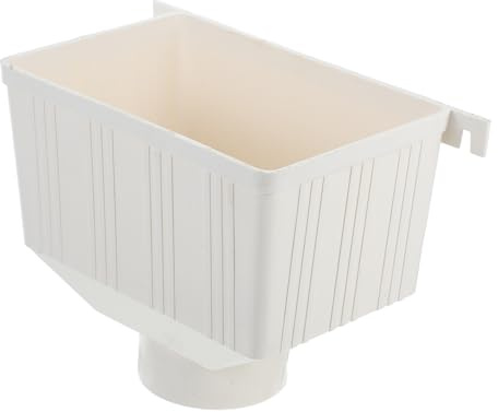 BIUDECO PVC Tubo Quadrato per Raccolta Acqua Piovana da Grondaia Resistente e Durevole Facile Installazione per Protezione Fondamenta Casa e Irrigazione Giardino