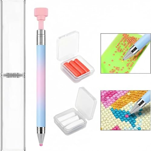 Diamond Painting Tools Self-Stick Drill Pens with 6 Wax Replacement