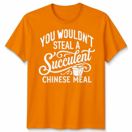 You Wouldn't Steal A Succulent Chinese Meal Funny Meme Unisex Tshirt Viral Internet Quote Shirt for Food Lovers