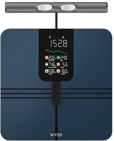 Wyze Smart Scale BodyScan with Handle, Bluetooth, 400 lbs, Black