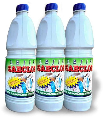 Lejia Especial Lavadora • Lejia Blanqueante Neutra • Lejia Blanqueante Ropa • Blanco Puro • Pack Ahorro de 3 Unidades