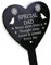 RED OCEAN Special Dad Graveside Memorial Marker - Black Acrylic Grave Heart Ornament - Memorial Plaque Tribute For Dad From Daughter Son - Bereavement Gifts For Dad