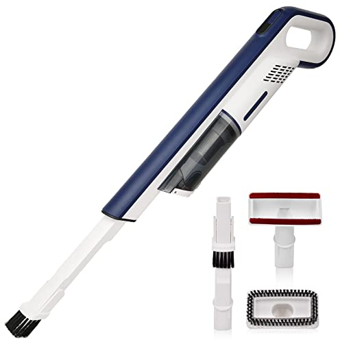 catsMeow Handstaubsauger Kabellos - Stilvolles Design, Auto Staubsauger Stark mit 2 Saugstufen (Max. 20KPA), LED-Anzeige, Handsauger Akku für Auto/Hausreinigung