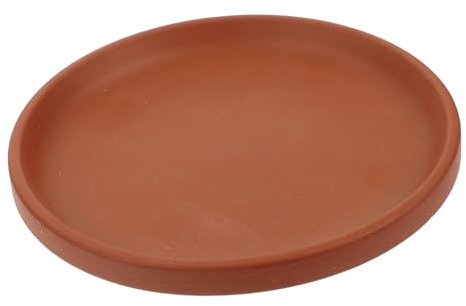 CIYODO Bandeja para Maceta De Arena Roja Bandeja Redonda para Platillos De Plantas Jardín o Interior
