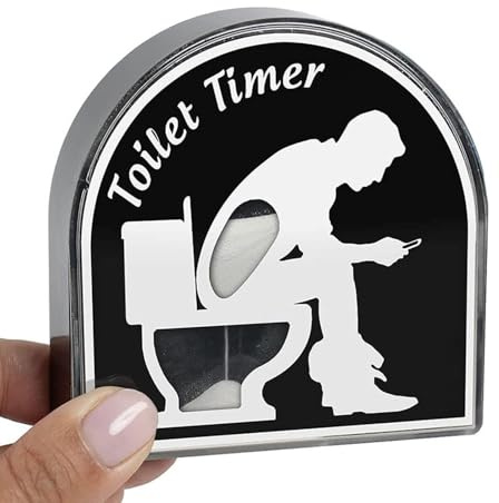 CXNXFD 5 Minuten Toilette Sanduhr Timer, Kreative Stundenglas,Lustige Geschenke für Männer für Papa, Ehemann, Vatertag, Geburtstage