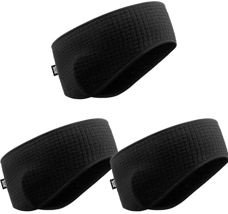 LMMHEIZI Winter Thermal Fleece Ear Warmer Headband 3 Pack for Men Women
