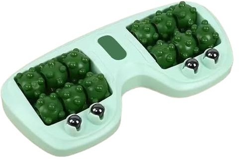 Rodillo masajeador de pies, herramienta masajeadora manual para pies dobles, equipo de ejercicio, herramienta de portátil para corredores, atletas, hombres, ancianos, viajes, negocios