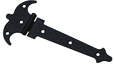 4x Scharniere Alte Beschläge im restaurierungsshop Möbelbänder ASYMMETRISCH kl.