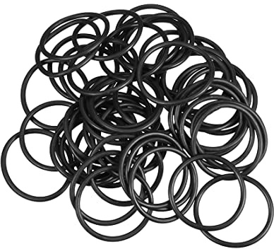 sourcing map 50 Stück O-Ring 33,2mm x 38mm x 2,4mm Dichtungsringe Metrische Nitrilkautschuk O-Ringe Dichtung Gummidichtungen Unterlegscheibe für Duschablauf Rohr Wasserhahn Hydraulik Pneumatik