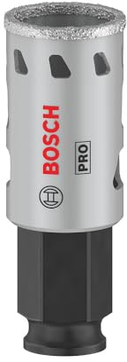 Bosch 1x Scie trépan PRO Tile Power Change Plus | pour Carreaux de Hard Ceramic, Céramique tendres, Ø 25 mm Professional Accessoire Perceuses