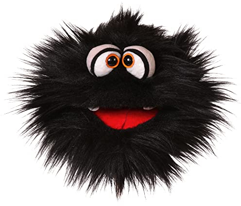 Living Puppets Quatschköppe Handpuppe Kladderradatsch in Schwarz für Erwachsene und Kinder geeignet, Größe: 20 cm, Handwäsche, W825