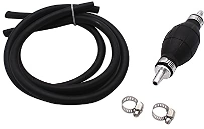 TAKPART 6mm Universal Handpumpe Umfüllpumpe Notpumpe Absaugpumpe Kraftstoffpumpe für Flüssigkeiten Benzin Diesel