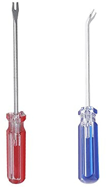 2 STÜCKE 6 Zoll U-Spitze Nagelabzieher Entferner Tack Lifter Nietnagel Klammer Schraubendreher Abzieher Klammerentferner Lagerschrauben Abzieher Werkzeug für Holzbearbeitung, Möbel