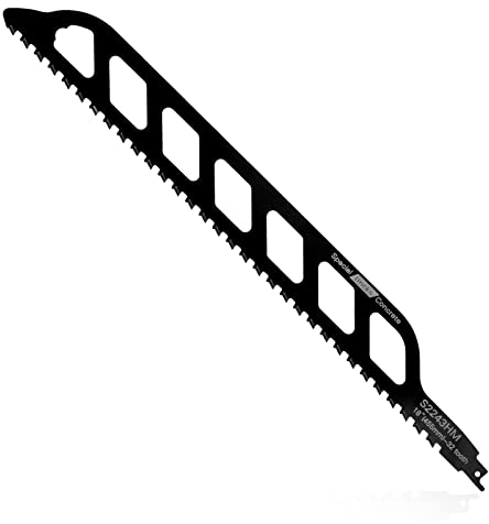 flintronic Säbelsägeblatt, 455mm Säbelsägeblatt Metall Holz Stein Sägeblätter, Hartmetall Sägeblatt, Reciprosäge Sägeblätter für Makita, Säbelsägeblätter Ziegelstein für Sägen Mit 0,5 Kardanwelle