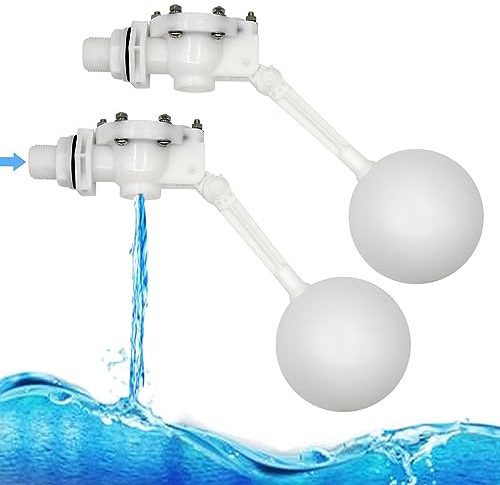 MOGOULUA 2 stuck Schwimmerventil 3/4 Automatisches Befüllen Wasserer Schwimmerventil für Wassertankventil Wasserschwimmer Kugelhahn Abschaltung Wasserkugelventil Teichschwimmer Ersatzventil
