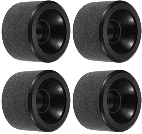 PATIKIL 65 mm 78 A Longboard-Räder, weich, 4 Stück, Cruiser-Räder, Straßenräder für Skateboards, Skateboard-Räder, PU-Mattiert, Schwarz