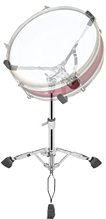 aleawol Snare Drum Ständer Höhenverstellbarer 40-55cm, Verstellbarer Winkel, Doppelstrebig Trommel Ständer für 25-38cm Snares Handpan Dumme Trommeln Stahlzungentrommeln