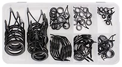EKKJNQ Angelruten Reparatur Kit/Spinnruten Reparatur Kit/Spinnrutenführungen/75 Stück