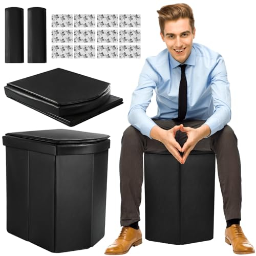 Alilmein Portable Toilet for Adults - XL Camping Toilet with Lid, Handbag - Indoor/Outdoor/Emergency Use