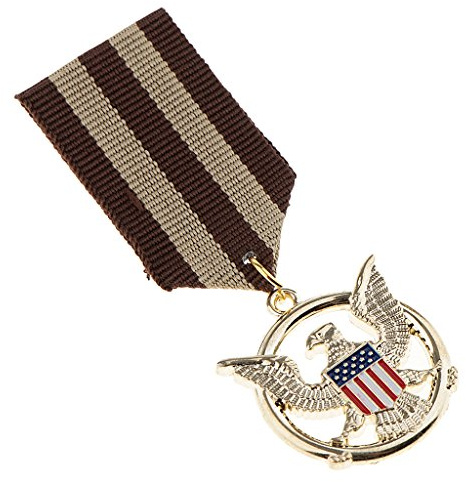 Anstecknadel mit USA-Flagge und Adler, Medaille, Patriotischer Schmuck