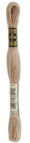 DMC Mouliné Thread Gold Concept 8M Col. 3864 Stickerei