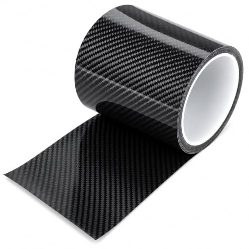Carbon Fiber Sticker Film Scratch Auto Door Guard Flexible for Cars Trucks SUVs 10cm x 3 Meters